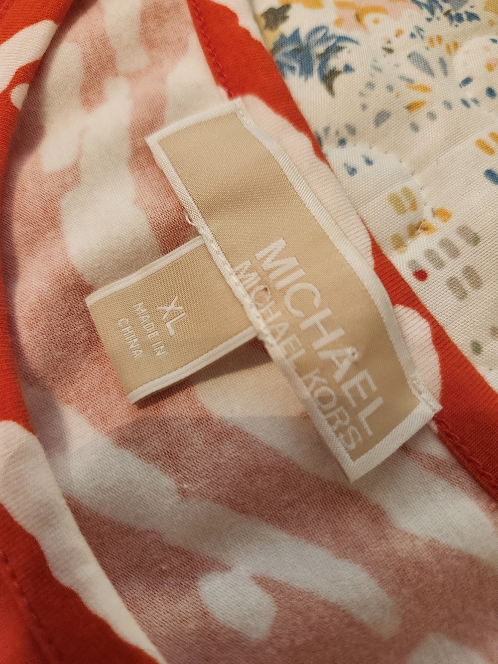 Michael Kors Orange and White Logo Top - Picture 6 of 6